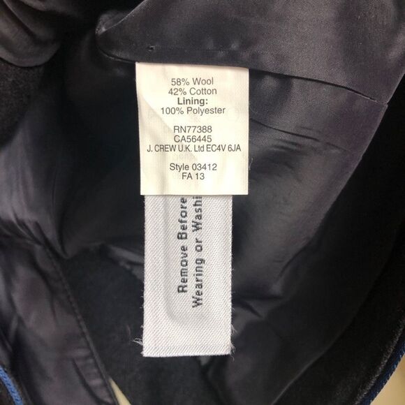 J. Crew Navy Blue Military Style button blazer - Picture 6 of 7